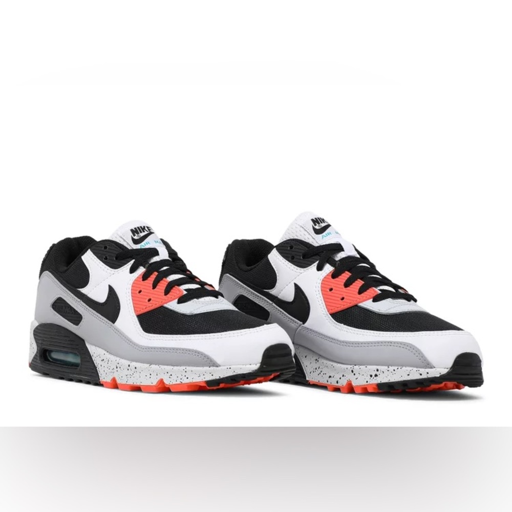 Nike Air Max 90 White/Turf Orange/Aquamarine/Black